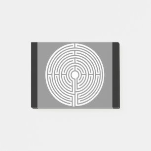 Just a Maze on Black Post-it Notes