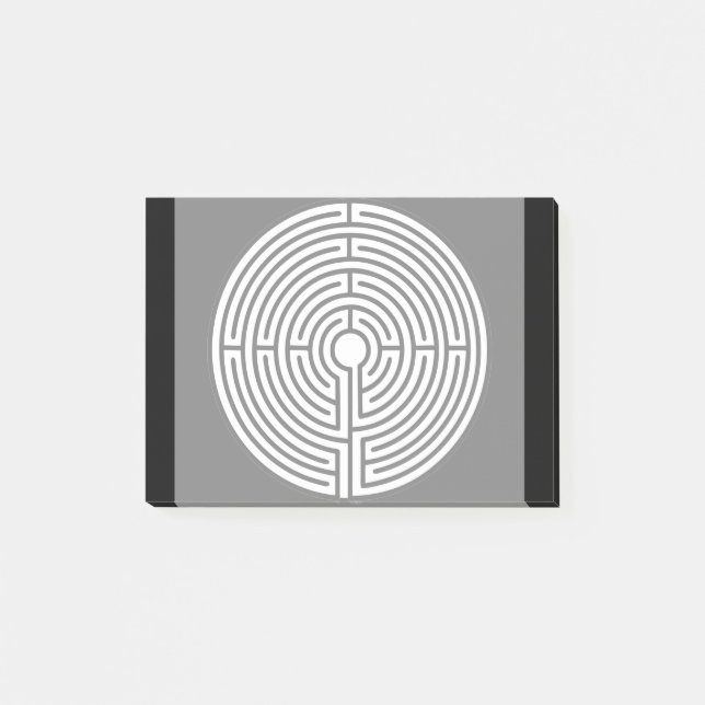 Just a Maze on Black Post-it Notes (Front)