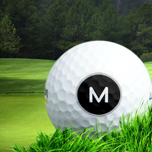 Just a Minimalist M Monogram  Golf Balls
