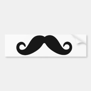 just a moustache bumper sticker