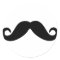 just a moustache sticker