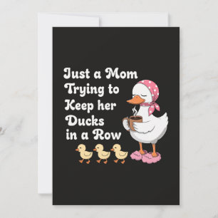 Just a mum trying to keep her ducks in a row invitation