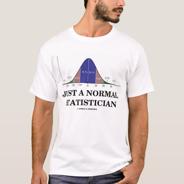 Just A Normal Statistician (Stats Humour) T-Shirt (Front)