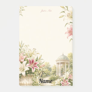Just a Note Elegant Lily Gazebo Garden