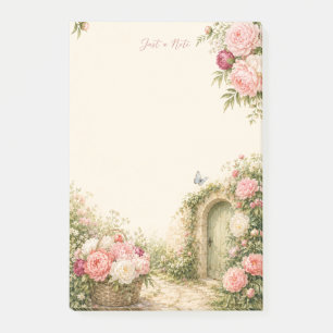 Just a Note Peony Secret Garden Post-it® Notes