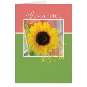 Just a Note Sunflower
