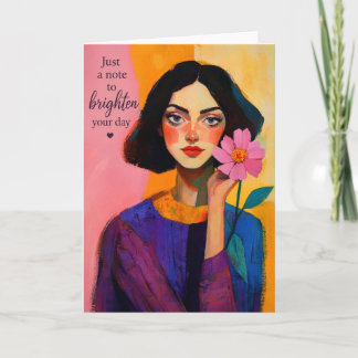 Just a Note to Brighten Your Day Card