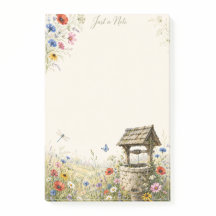 Just a Note Wildflower Wishing Well Post-it® Notes