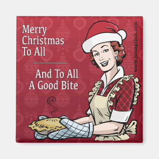 Just A Pinch Merry Christmas Refrigerator Magnet