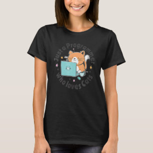 Just A Programmer Who Loves Cats And Computers Cod T-Shirt