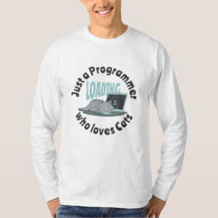 Just a programmer who loves cats T-Shirt