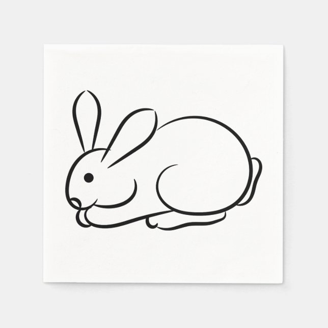 Just a Rabbit Napkin (Front)