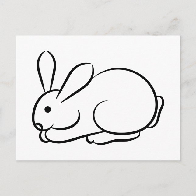 Just a Rabbit Postcard (Front)