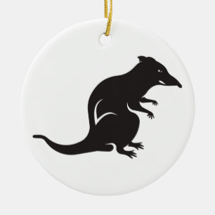 Just a Rat Ceramic Ornament