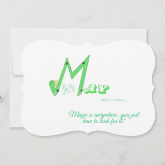 "Just A Saying" Calendar Note Cards (May)