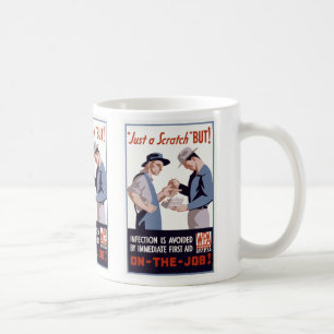 "Just a Scratch" First Aid Poster Coffee Mug