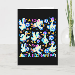 Just A Silly Game Day Soccer Mum Player Footll Spo Card