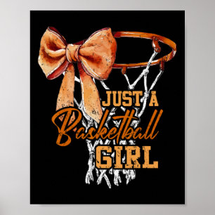 Just A Sketll Girl Cute Coquette Bow Sketller Girl Poster