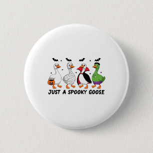 Just A Spooky Goose Funny Halloween Costume Animal 6 Cm Round Badge