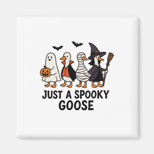 Just A Spooky Goose Funny Halloween Silly Costume Magnet
