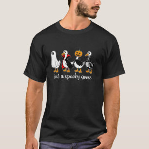 Just a Spooky Goose Halloween Funny Goose Hallowee T-Shirt