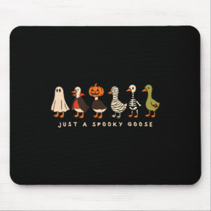 Just A Spooky Goose Halloween Silly Goose Funny Ha Mouse Pad