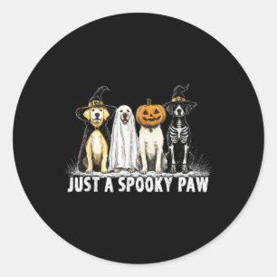 Just A Spooky Paw Labrador Retriever Halloween Lab Classic Round Sticker