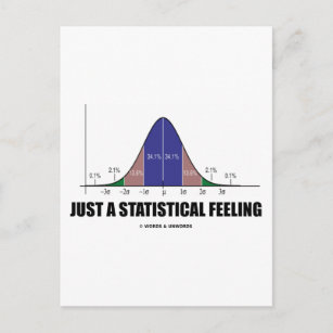Just A Statistical Feeling (Statistical Humour) Postcard