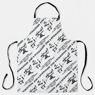 Just A Summation Math Equation Carl Gauss Formula Apron