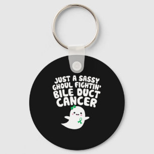 Just A Sy Ghoul Fighting Bile Duct Cancer Hallowee Key Ring