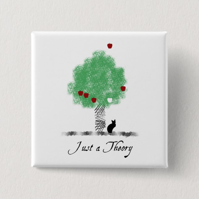 Just a Theory 15 Cm Square Badge (Front)