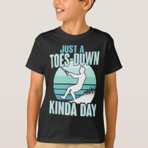 Just A Toes-down Kinda Day Retro Refoot Skiing  T-Shirt