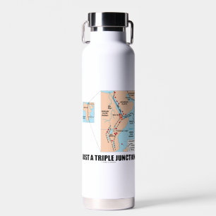 Just A Triple Junction Afar Triangle Geography Water Bottle