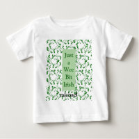 "Just a Wee Bit Irish" Greenery Vines on White