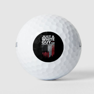 Just A White Guy For Kamala Harris Election 2024 Golf Balls