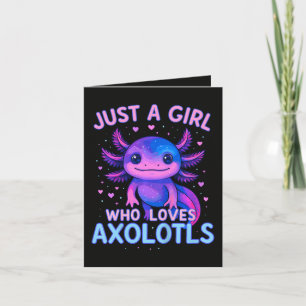 Just A Who Loves Axolotls Holiday Card