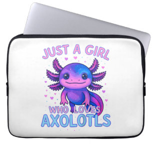 Just A Who Loves Axolotls Laptop Sleeve