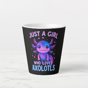 Just A Who Loves Axolotls Latte Mug