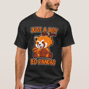 Just A Who Loves Red Pandas Quote Red Panda T-Shirt