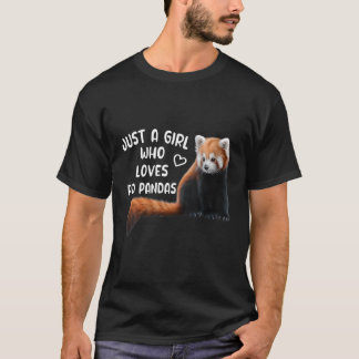 Just A Who Loves Red Pandas Red Panda T-Shirt