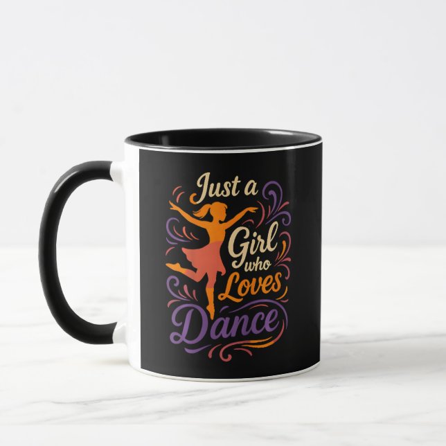 Just A Who Loves To Dance Dancing Mug (Left)