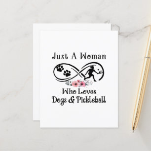 just a woman who loves dogs and Pickleball
