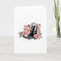 Just A Woman Wore Combat Boots Veteran