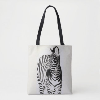 Just a zebra tote bag
