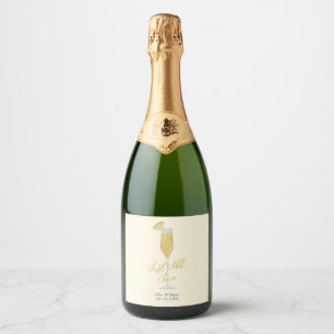 Just Add Juice Mimosa Sparkling Wine Prosecco Wedd Sparkling Wine Label
