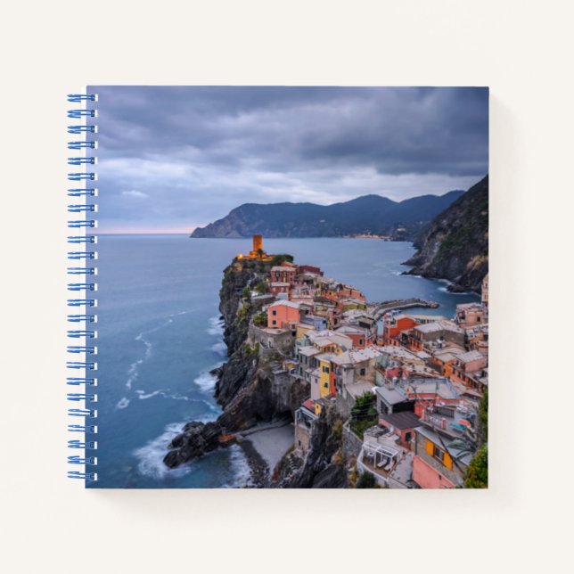 Just After Sunset | Vernazza, Cinque Terre, Italy Notebook (Front)
