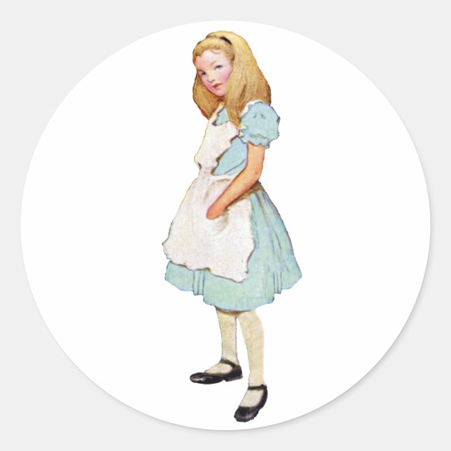 Just Alice Classic Round Sticker (Front)