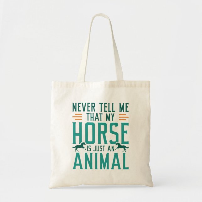 Just An Animal Tote Bag (Front)
