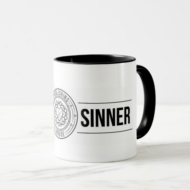 Just and Sinner Publishing Mug (Front Right)