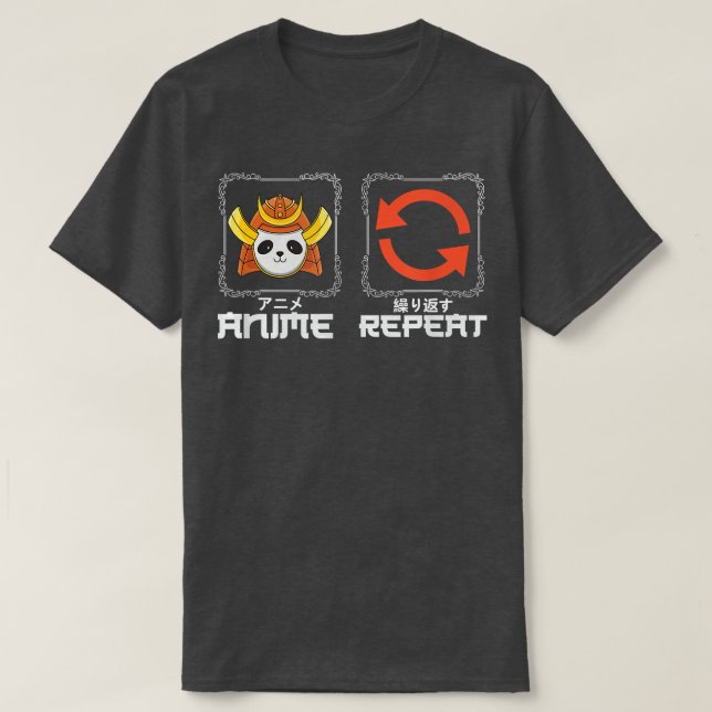 Just anime all day and repeat  Japan culture fans  T-Shirt (Design Front)
